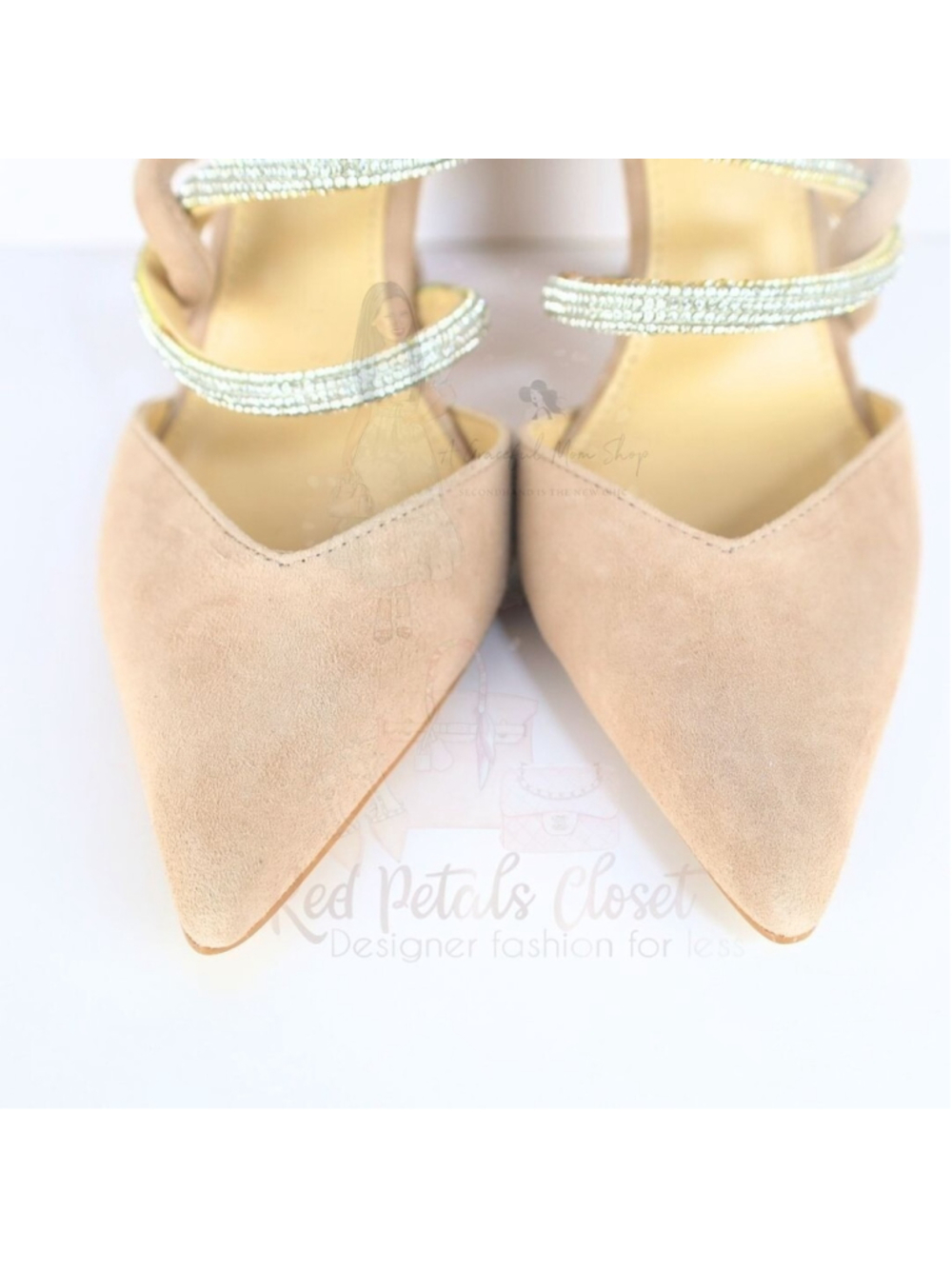 Marc Fisher Women's Candy High Heel Mules Natural Size 6.5- 0214 - Picture 11 of 16